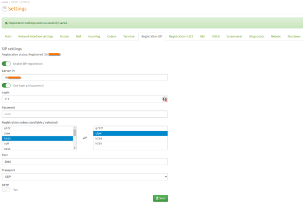 Terminal web interface 34