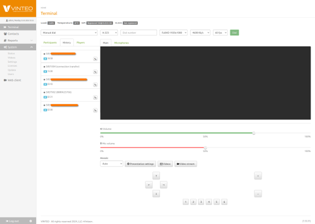 Terminal web interface 5